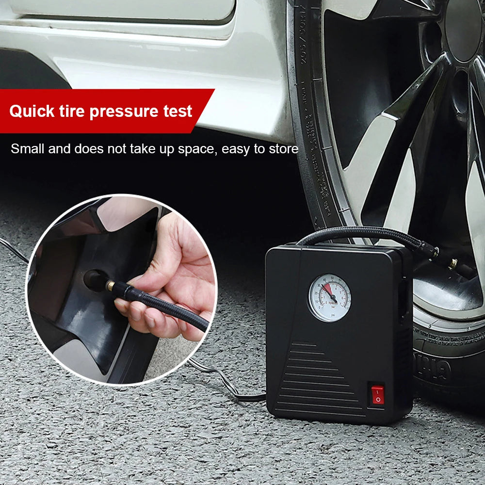 Tire Inflator 12V 96W Car Electric Air Pump Mini 100PSI 35L/Min Portable For Car Motorcycles Bicycle Ball Air Compressor