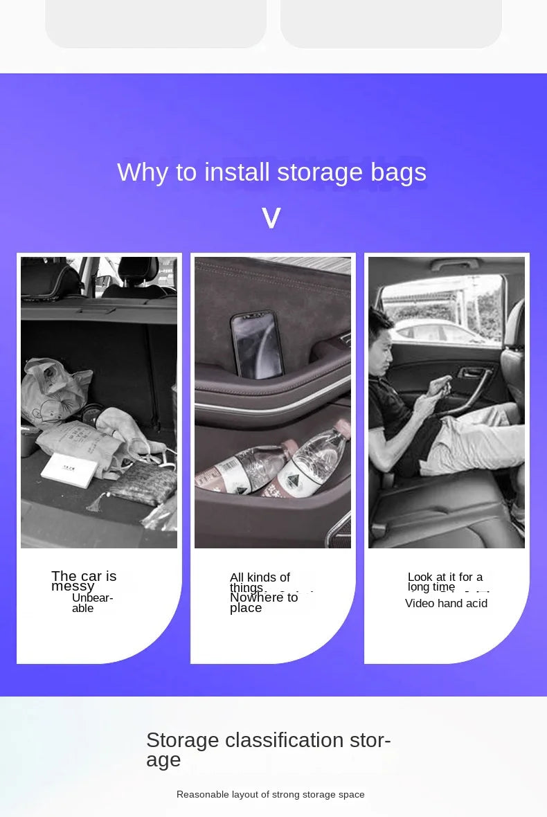 Car Backseat Organizer with Tablet Holder & Storage Pockets