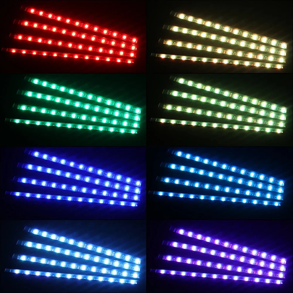 RGB LED Car Interior Ambient Light – Music & App Control