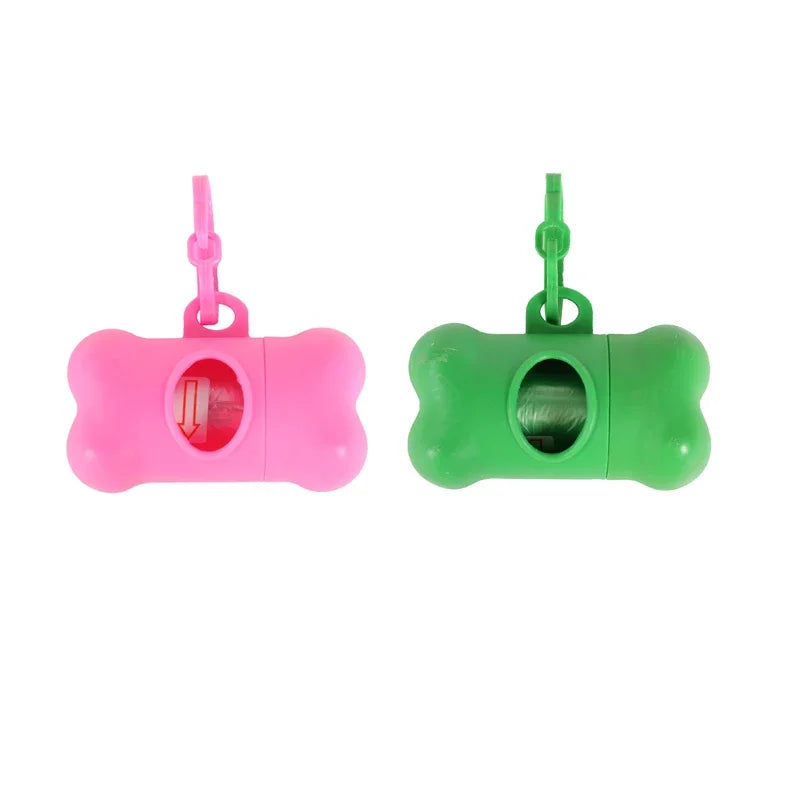 Bone-Shaped Dog Poop Bag Dispenser – Plastic, Universal