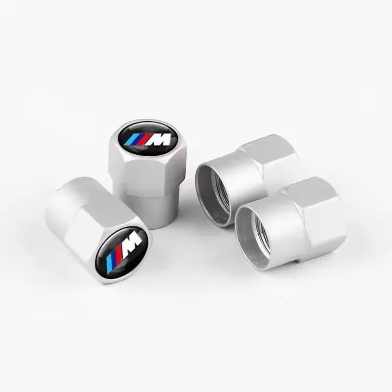 4Pcs Car Wheel Tire Valve Air Stem Cap Badge Decoration For Bmw M E61 F30 X1 E39 E60 E92 X3 F25 G30 X5 E53 E90 E46 X2 X6 E36 E70