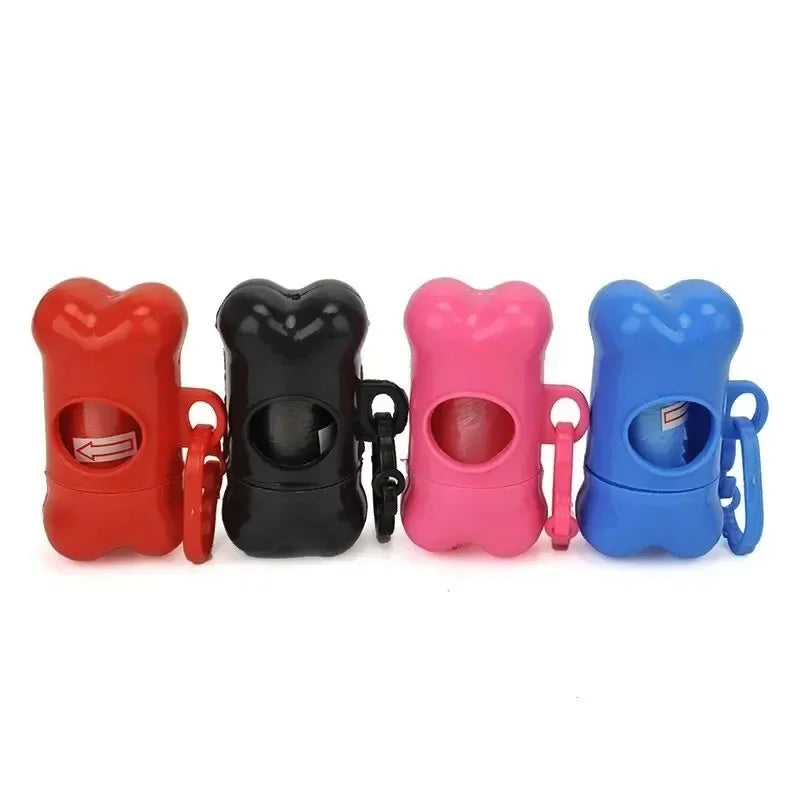 Bone-Shaped Dog Poop Bag Dispenser – Plastic, Universal