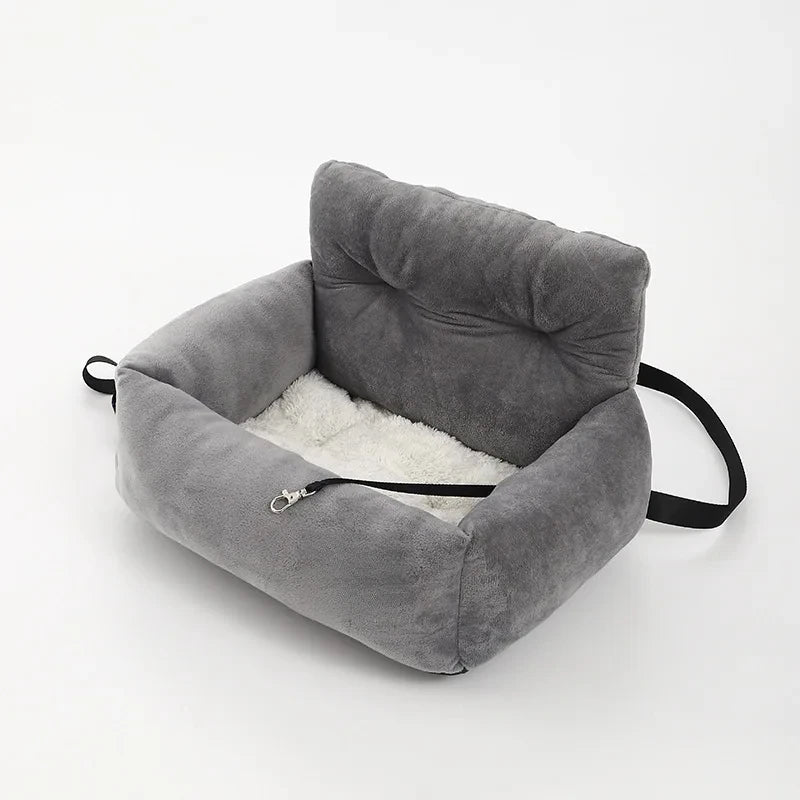 2026 New Premium Dog Car Seat for Small Dogs - Washable Plush Pet Booster Seat with Safety Straps - Portable Travel