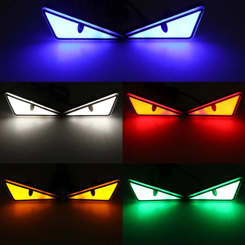 Universal LED Demon Eyes Headlight Decoration – 1 Pair