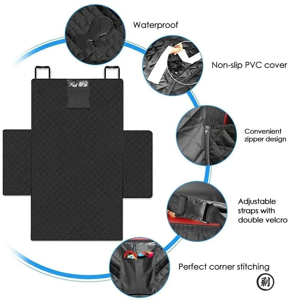 Waterproof Dog Car Seat Cover for SUV – Wear-Resistant Nylon Liner