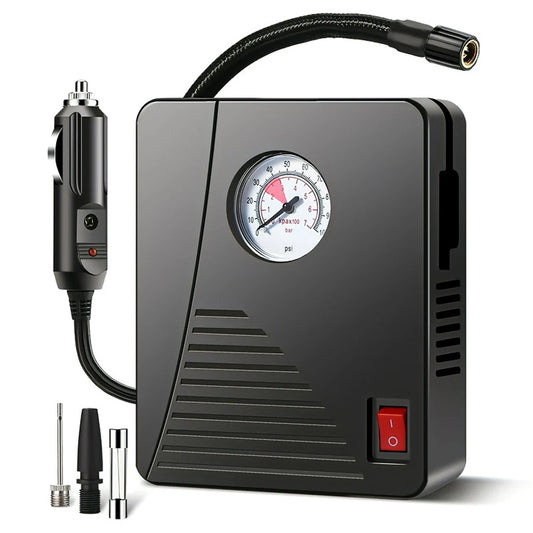 Tire Inflator 12V 96W Car Electric Air Pump Mini 100PSI 35L/Min Portable For Car Motorcycles Bicycle Ball Air Compressor