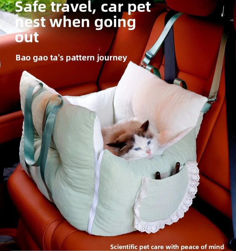 Summer Car Pet Bed Cooling Ice Silk Pad for Dogs Cats Safe Vehicle Seat Mat Travel Comfortable Accessories Dog Car Seat
