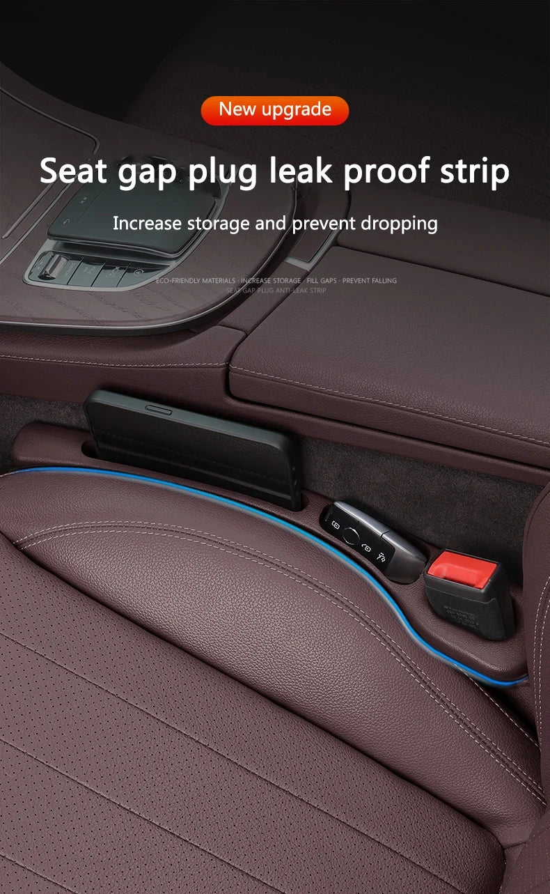 EVA Car Seat Gap Filler with Storage Grooves – 2pcs