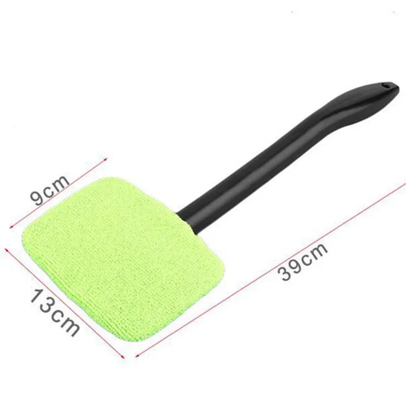 Car Window Cleaning Brush – Microfiber, Long Handle