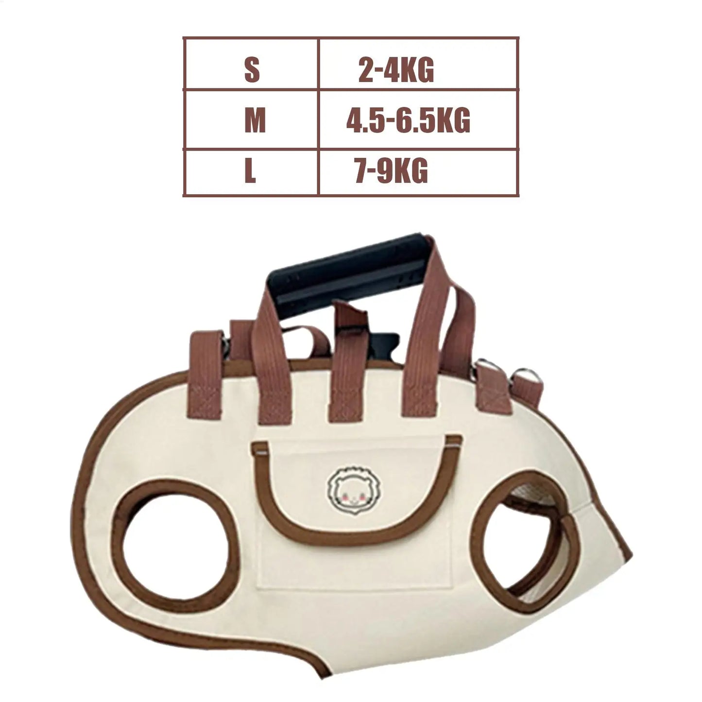 Small Dog Carrier Sling for Puppy Adjustable Breathable Pet Pouch with Pocket Hands-Free Cat Carrier Backpack for Travel Hiking