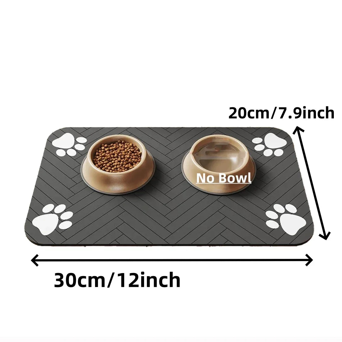 Absorbent Pet Feeding Mat – Waterproof, Non-Slip