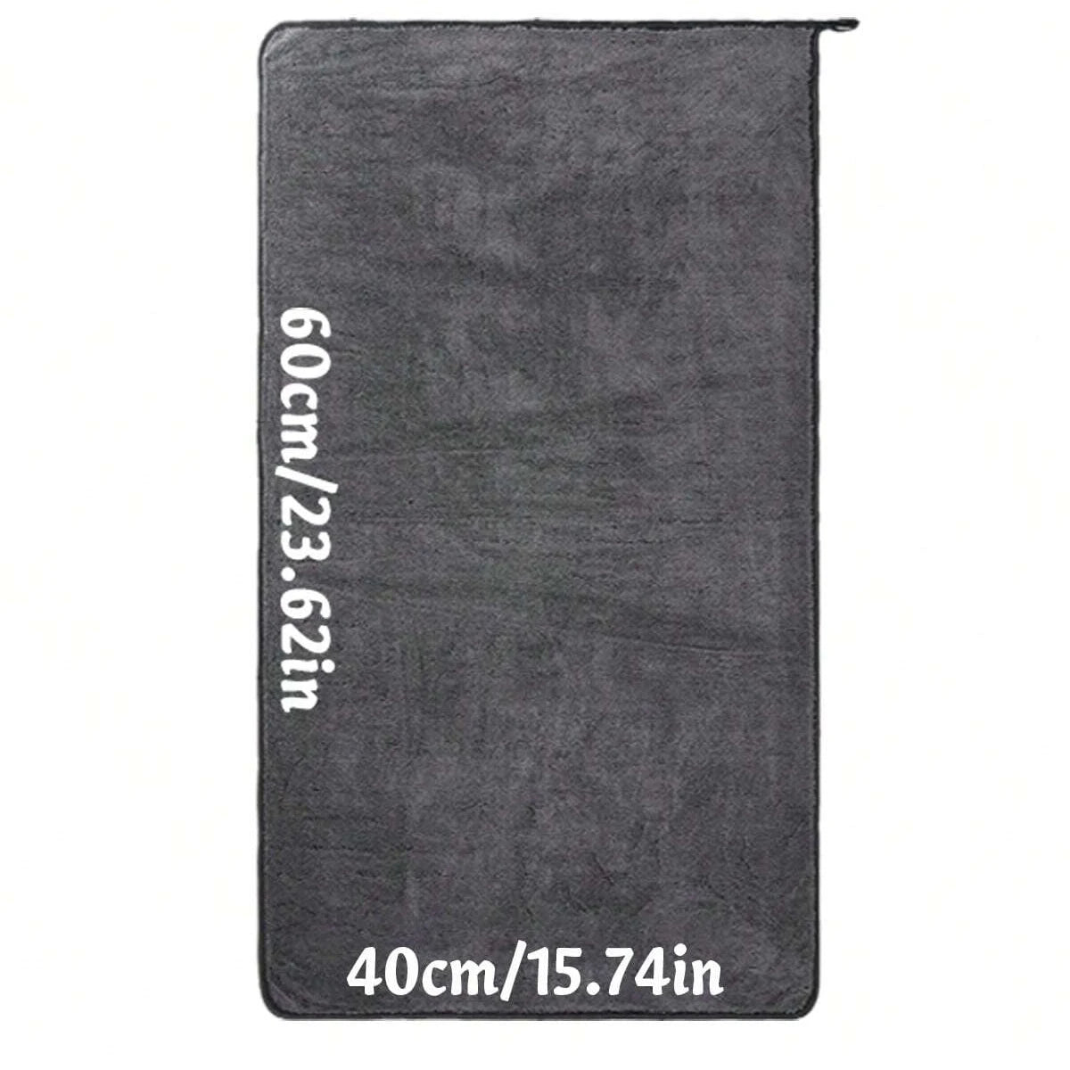 Dark Gray Microfiber Car Drying Towel – 60x90cm
