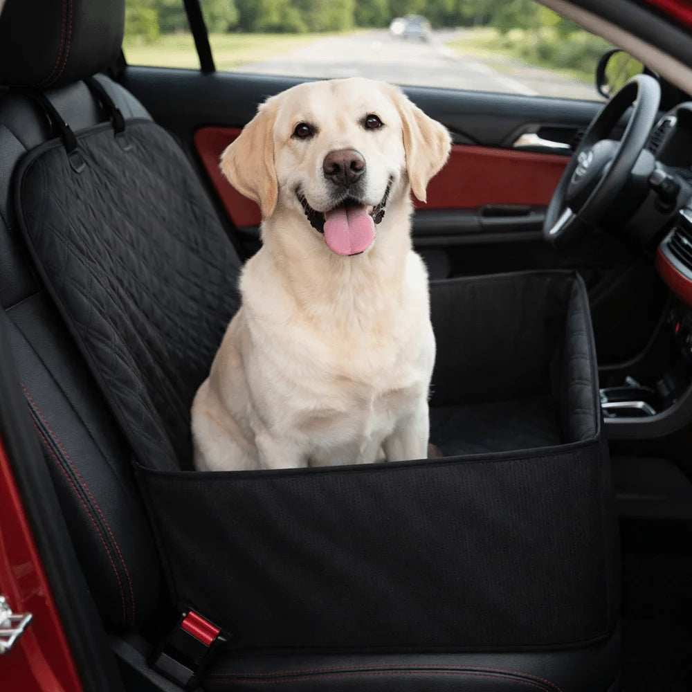 Scratch-Proof Waterproof Pet Car Seat Basket – Non-Slip, All Breeds