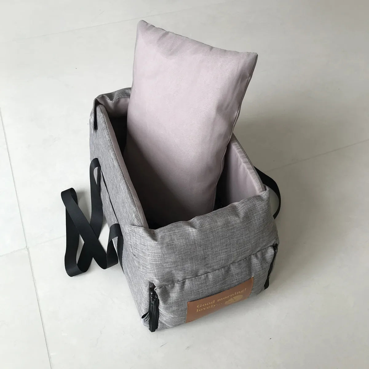 Console Booster Dog Car Seat & Carrier – Small Dogs & Cats, Center Armrest