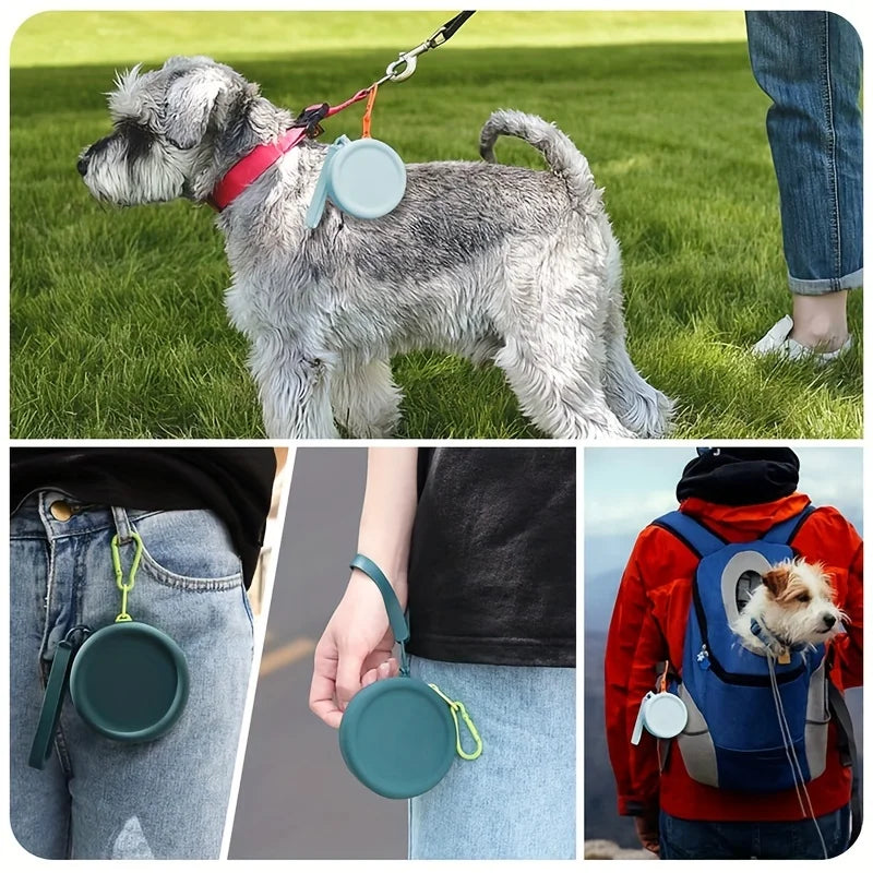 Silicone Dog Food Bag – Portable Outdoor Treat Pouch