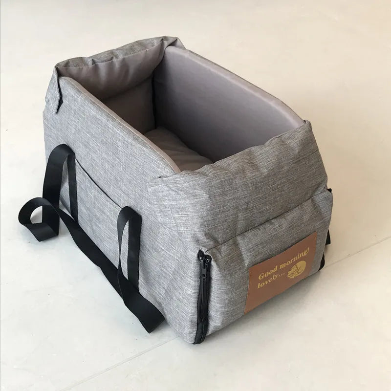 Console Booster Dog Car Seat & Carrier – Small Dogs & Cats, Center Armrest
