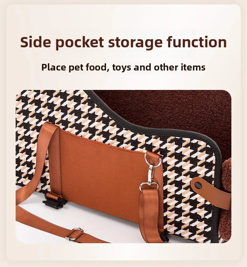 Car Dog Bed Center Console Pet Safety Seat Cushion for Cats Dog Cat Travel Car Accessories Carriers Dog Safety Kennel Armrest