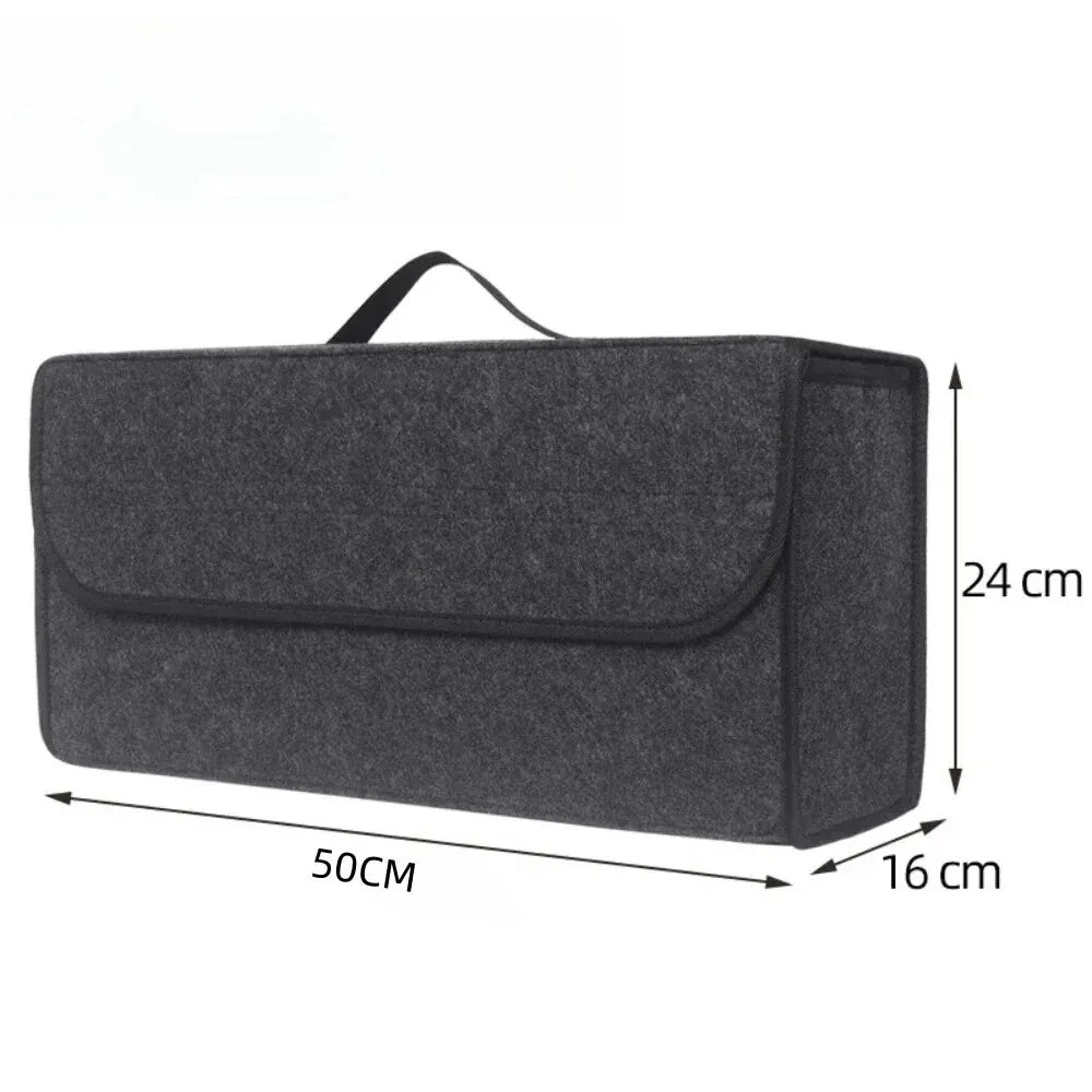 Foldable Car Trunk Organizer – Canvas, Universal Fit