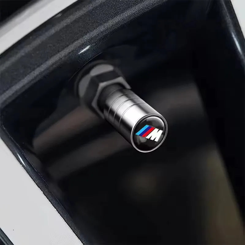 4Pcs Car Wheel Tire Valve Air Stem Cap Badge Decoration For Bmw M E61 F30 X1 E39 E60 E92 X3 F25 G30 X5 E53 E90 E46 X2 X6 E36 E70