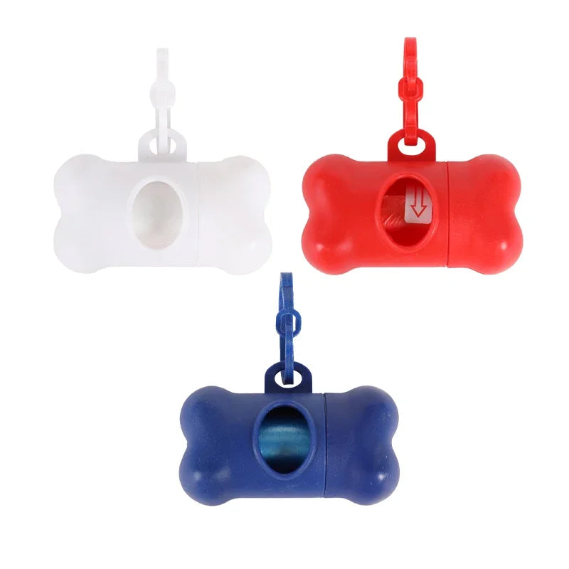 Bone-Shaped Dog Poop Bag Dispenser – Plastic, Universal