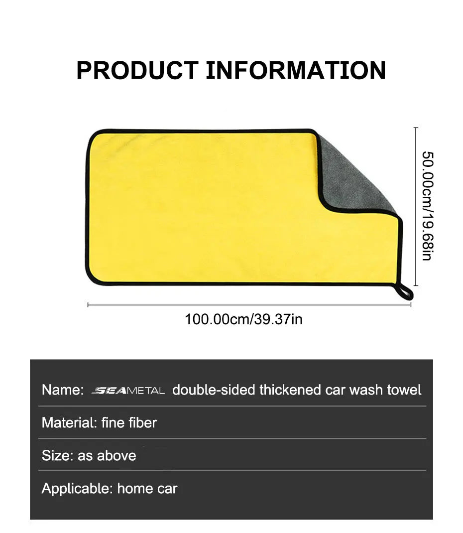 Microfiber Car Wash Towel – Multi-Size