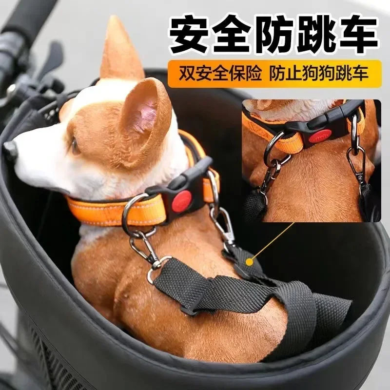 Bicycle Pet Basket Mountain Bike Shopping Basket Road Bike with Dog Cat with Bag Pet Products Dog Carriers & Bags
