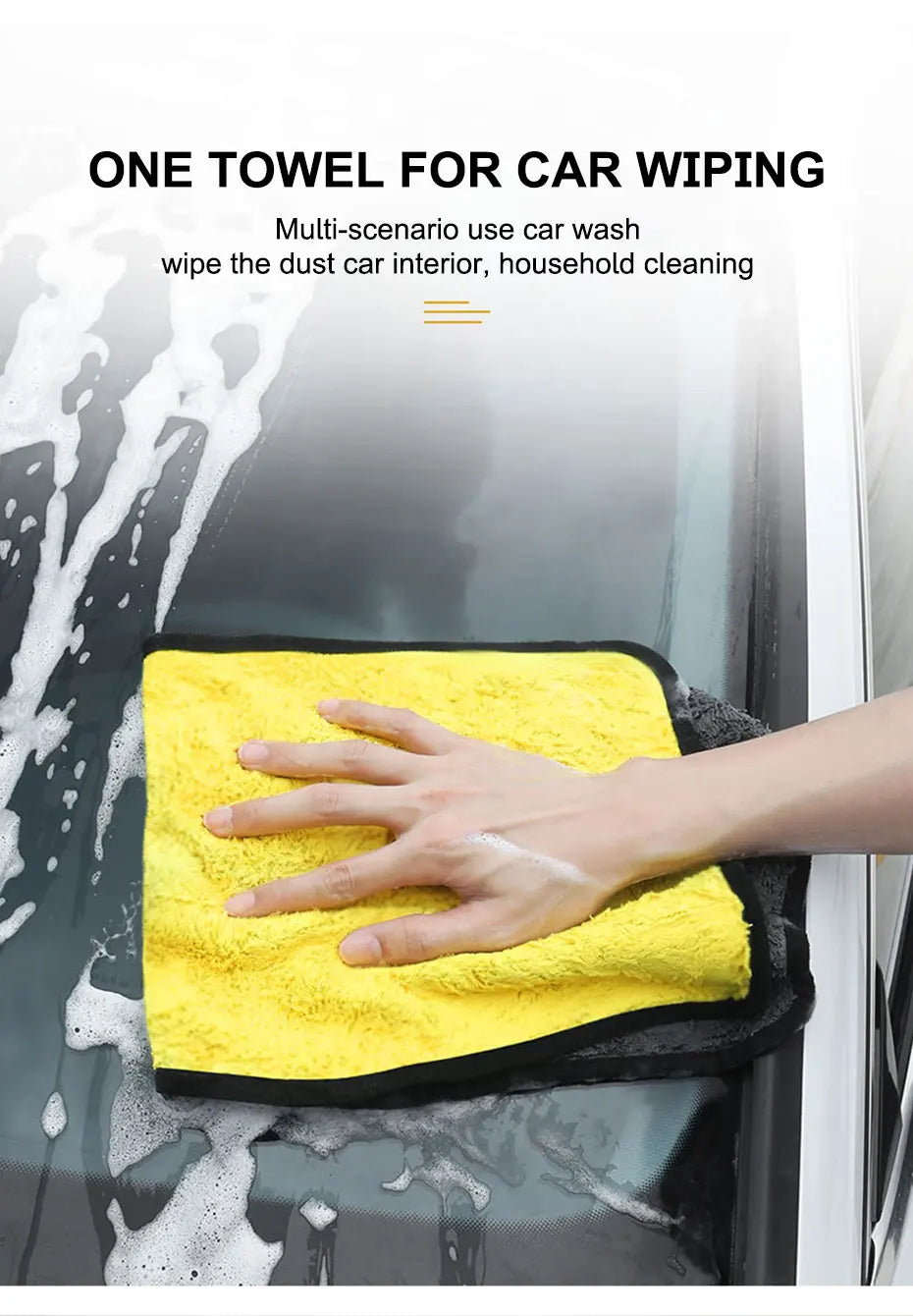 Microfiber Car Wash Towel – Multi-Size