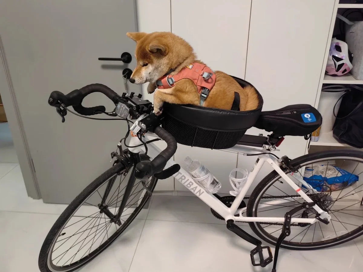 Bicycle Pet Basket Mountain Road Bike with Dog Cat Bag Bike Basket Cross Saddle Pet Products Dog Supplies
