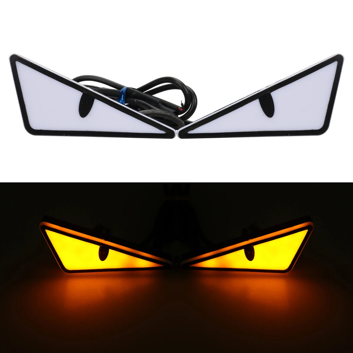 Universal LED Demon Eyes Headlight Decoration – 1 Pair