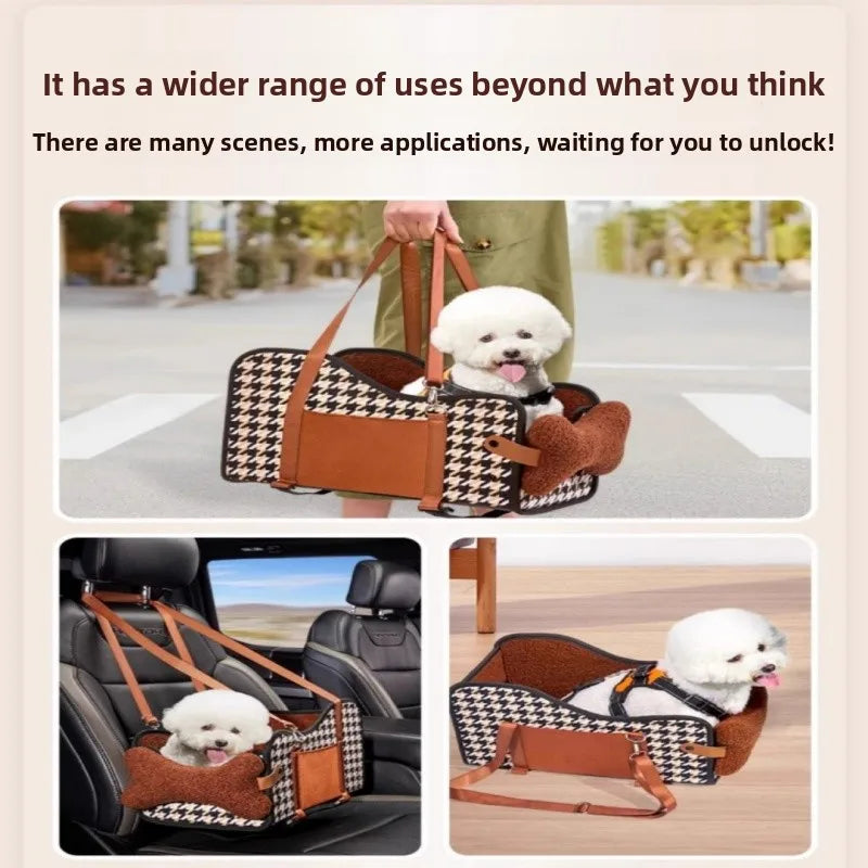 Car Dog Bed Center Console Pet Safety Seat Cushion for Cats Dog Cat Travel Car Accessories Carriers Dog Safety Kennel Armrest
