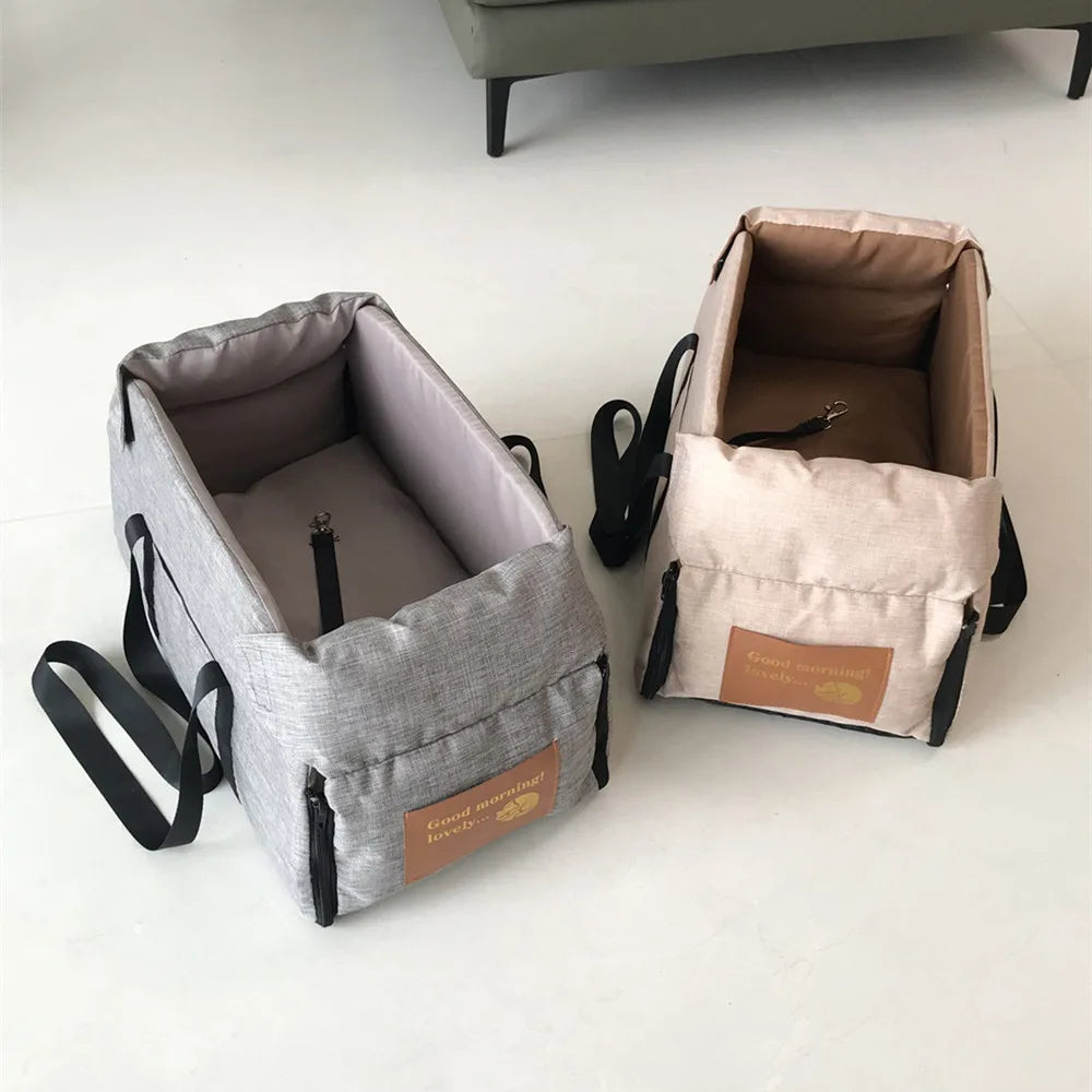 Console Booster Dog Car Seat & Carrier – Small Dogs & Cats, Center Armrest