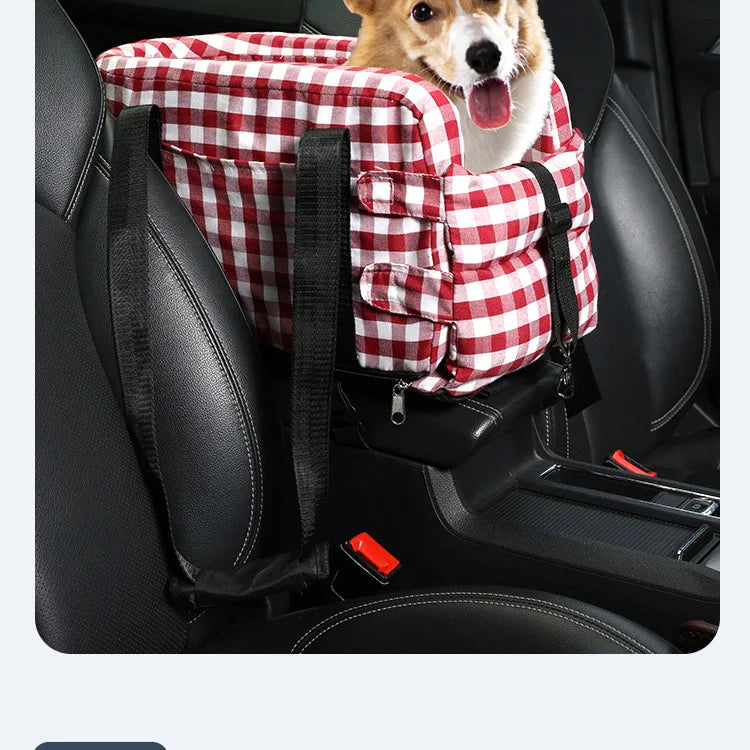 New Car Center Console Pet Bed for Dogs Cats Safe Travel Portable Seat Central Control Safety Seat