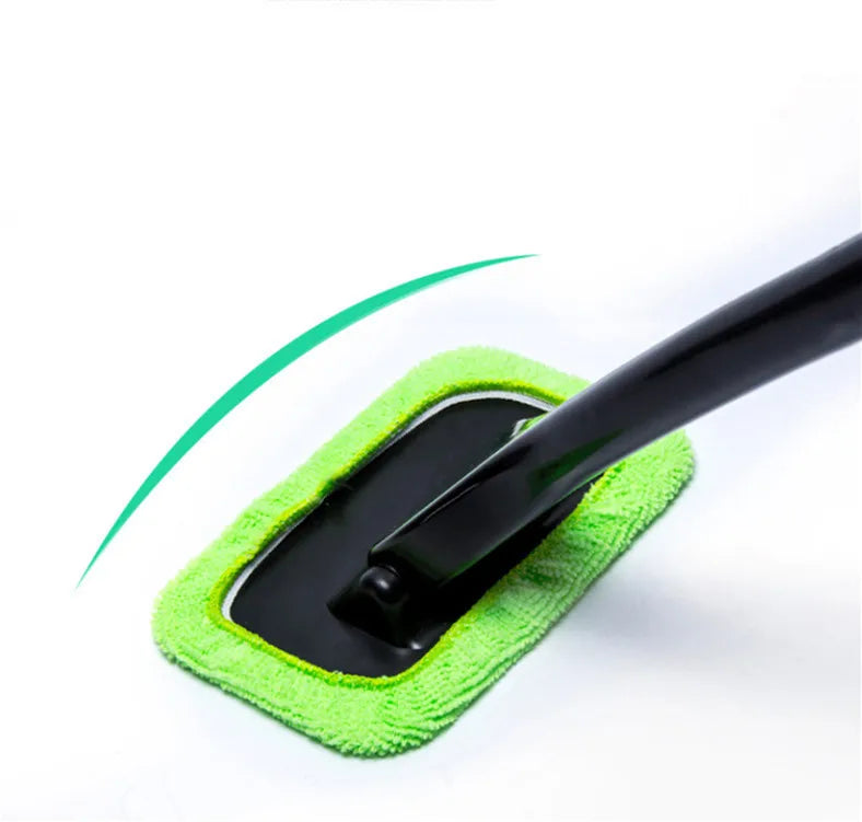 Car Window Cleaning Brush – Microfiber, Long Handle