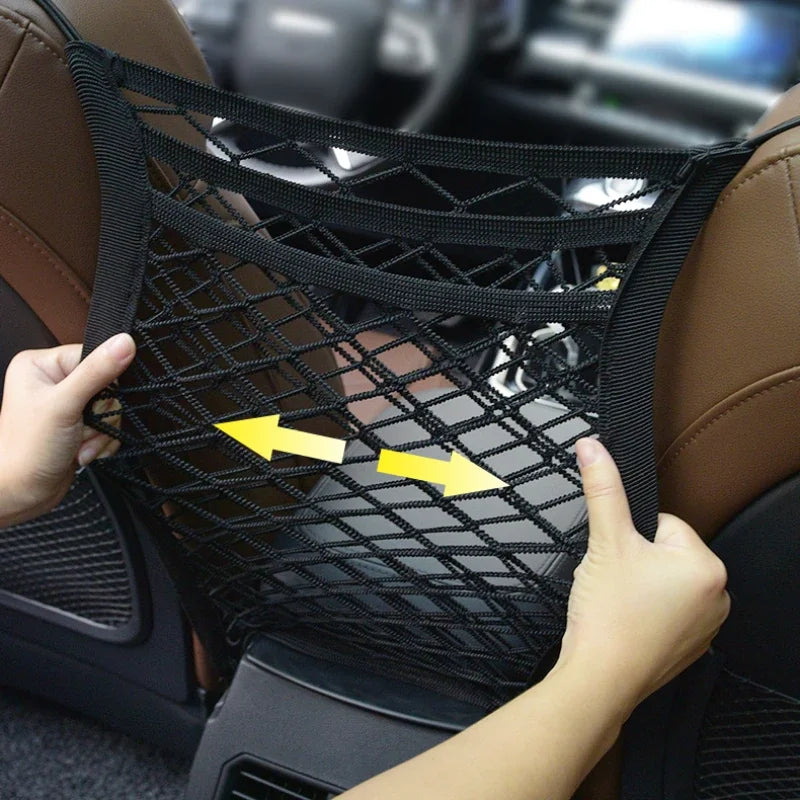 Dog Car Net Barrier – Stretchable Safety Mesh for Cars & SUVs