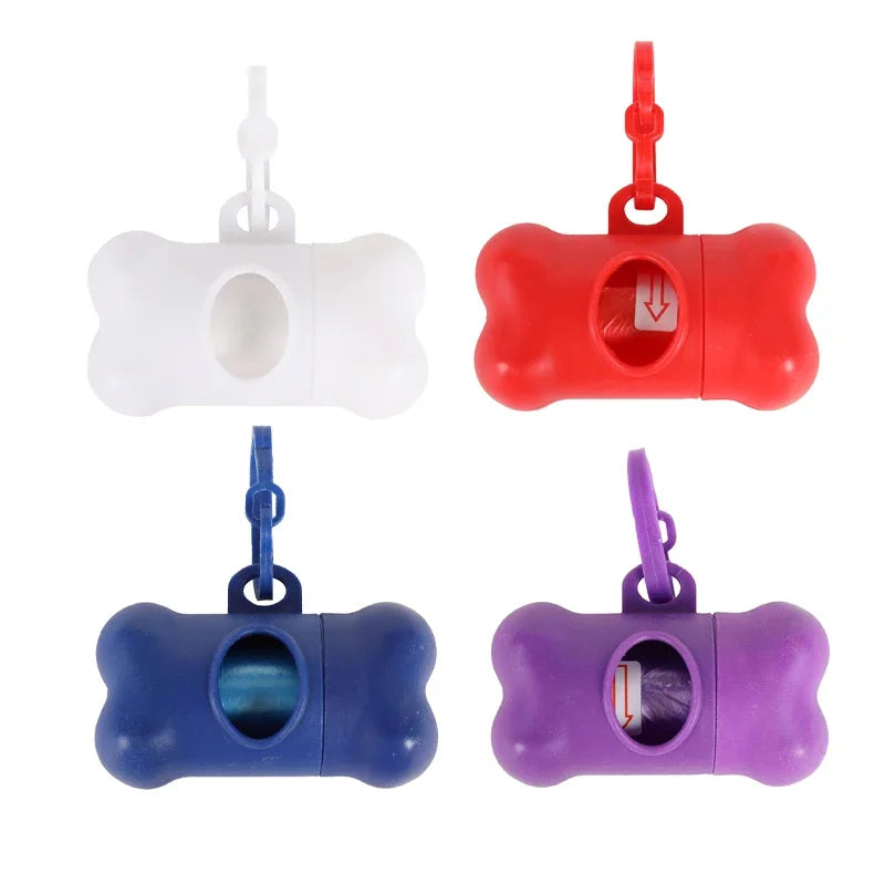 Bone-Shaped Dog Poop Bag Dispenser – Plastic, Universal